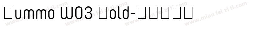 Yummo W03 Bold字体转换